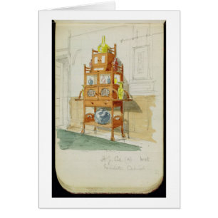 Exhibition Cabinet, c.1860s-70s (w/c & pencil on p