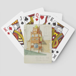 Exhibition Cabinet, c.1860s-70s (w/c & pencil on p Playing Cards