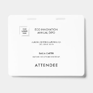 Exhibitor Event Access Identity Design ID Badge