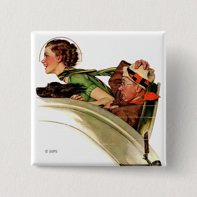 Exhilaration 15 Cm Square Badge (Front)