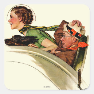 Exhilaration Square Sticker