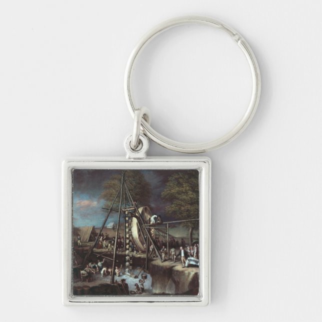 Exhumation of the Mastodon, 1806 Key Ring (Front)