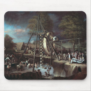 Exhumation of the Mastodon, 1806 Mouse Mat