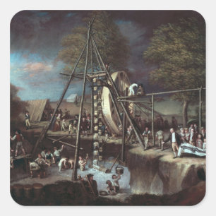 Exhumation of the Mastodon, 1806 Square Sticker
