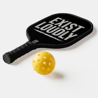 Exist Loudly Bold Black Pickleball Paddle