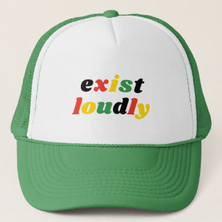 Exist Loudly Women Feminist Empowerment Trucker Hat