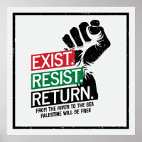 Exist Resist Return Palestine Will Be Free