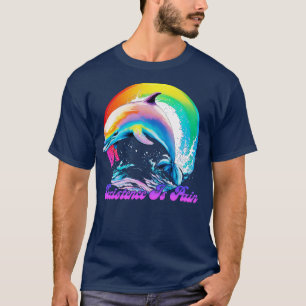 Existence Is Pain Cute Dolphin Design T-Shirt