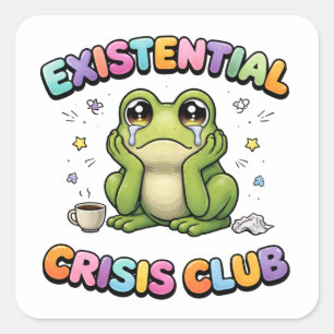 Existential Crisis Frog Sticker