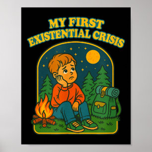 Existential Crisis Funny Blackcraft Dark Humor Got Poster