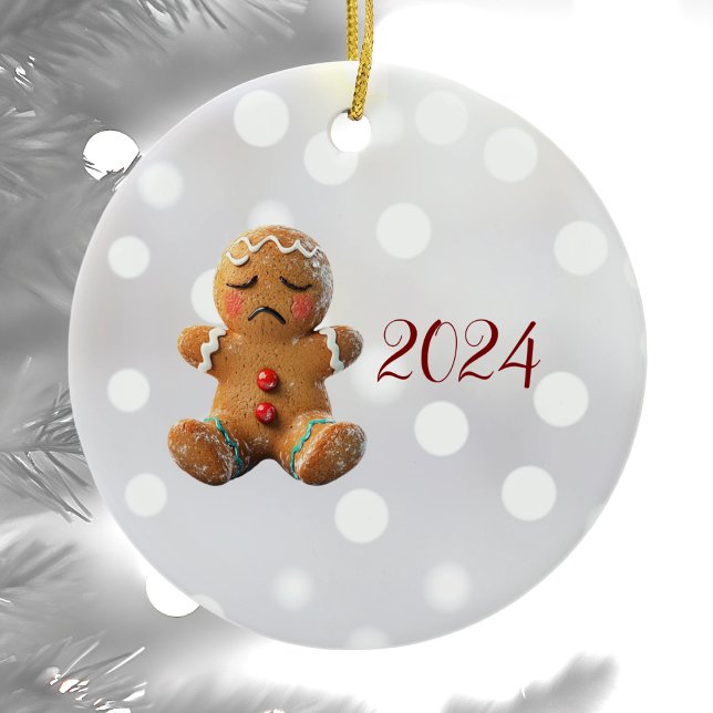 Existential Gingerbread Ceramic Ornament (Creator Uploaded)