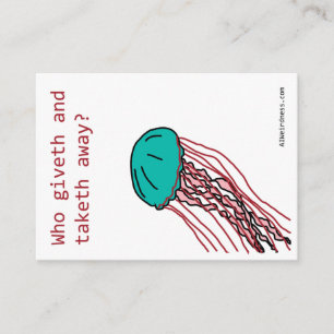 Existential jellyfish - AI Valentine Enclosure Card