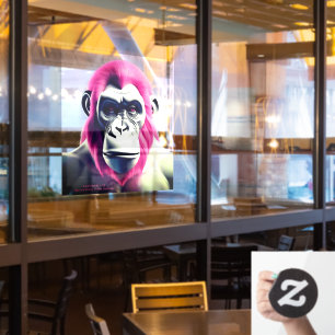 EXISTENTIAL LITE Ape Transparent Window Cling