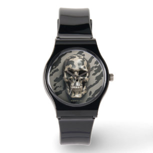EXISTENTIAL LITE Memento Mori Camo Skull Unisex Watch