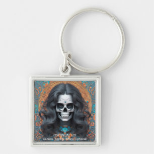EXISTENTIAL LITE Memento Mori Femme Skull Key Ring