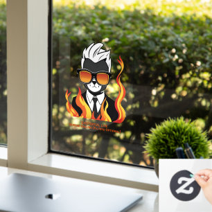 EXISTENTIAL LITE Toon Cat Transparent Window Cling
