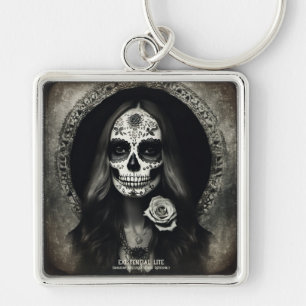 EXISTENTIAL LITE Vintage Femme Skull 2 Key Ring