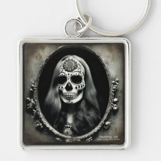 EXISTENTIAL LITE Vintage Femme Skull 5 Key Ring