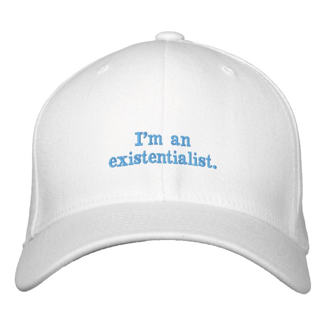 Existentialist Philosophy Embroidered Hat (Front)