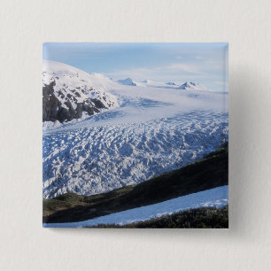 Exit Glacier in Kenai Fjords National Park, 15 Cm Square Badge