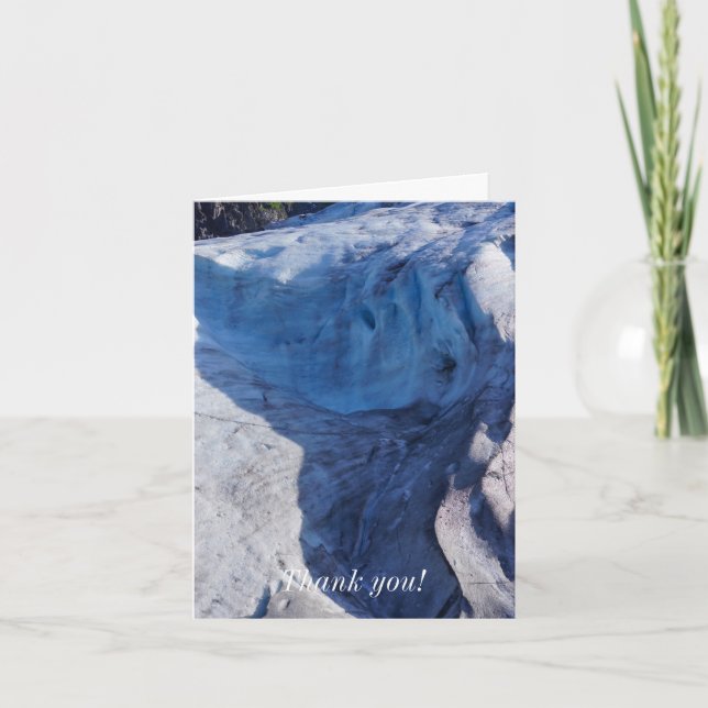 Exit Glacier Waves Thank You Card (Front)