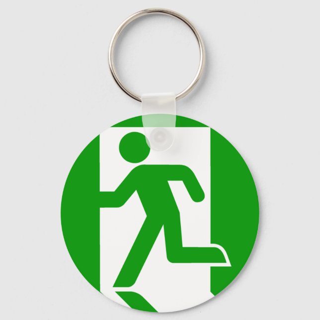 Exit Symbol Key Ring (Front)