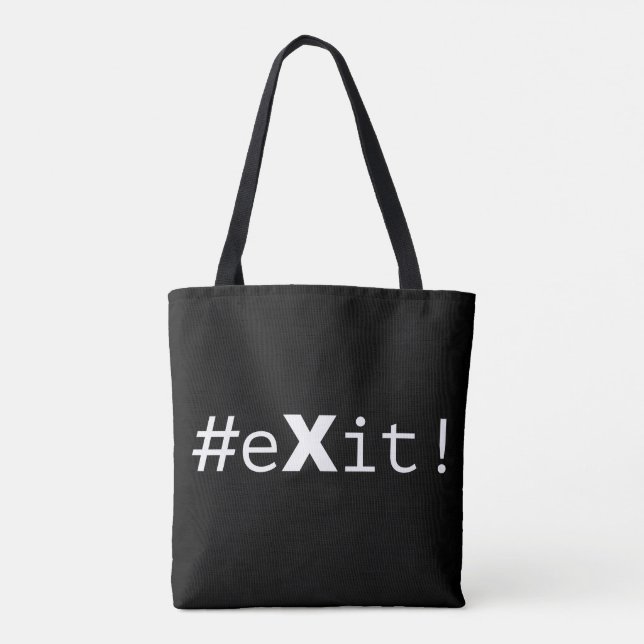 #eXit! Tote Bag (Back)