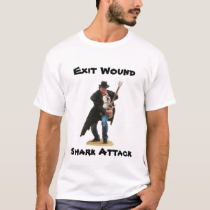 Exit Wound Shark Attack Cover Art T-Shirt