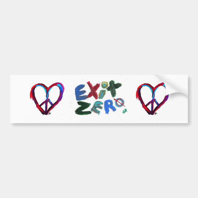exit zero bumper sticker (Front)
