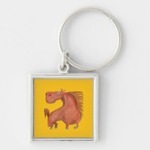 Exited Horse Key Ring