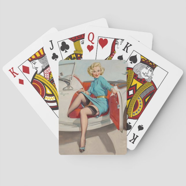 "Exiting the Car" Playing Cards (Back)