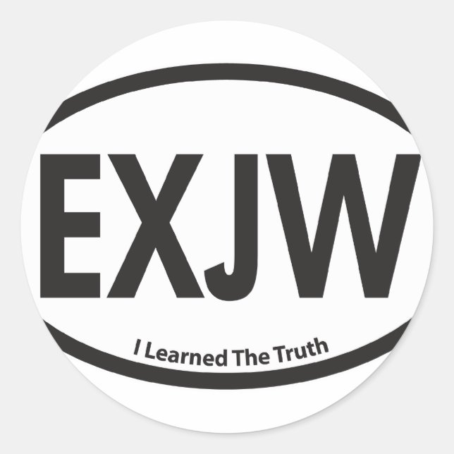 ExJW03.png Classic Round Sticker (Front)