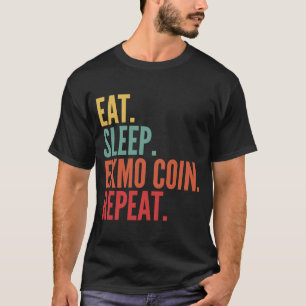 Exmo Coin Crypto Eat Sleep Exmo Coin Repeat T-Shirt