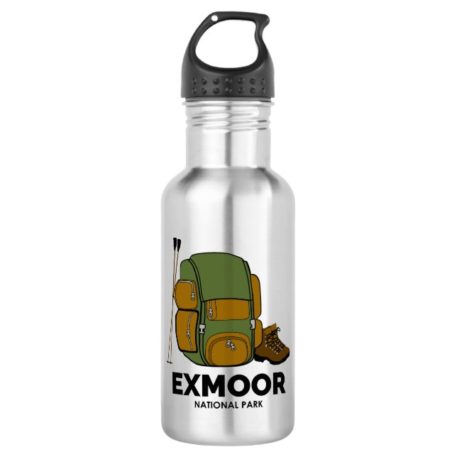 Exmoor National Park Backpack 532 Ml Water Bottle (Front)