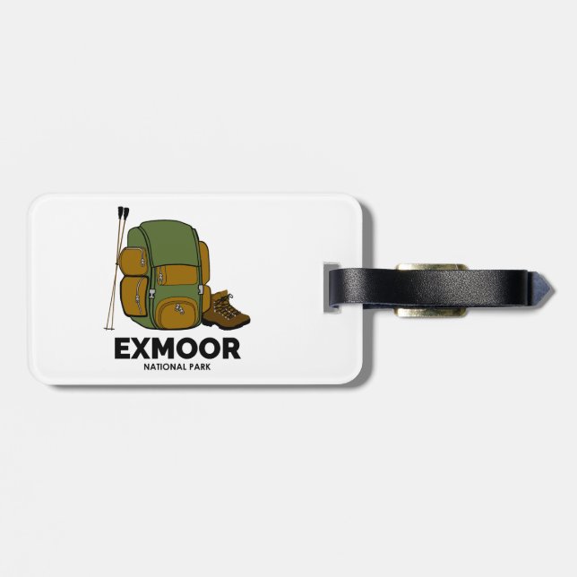 Exmoor National Park Backpack Luggage Tag (Back Horizontal)