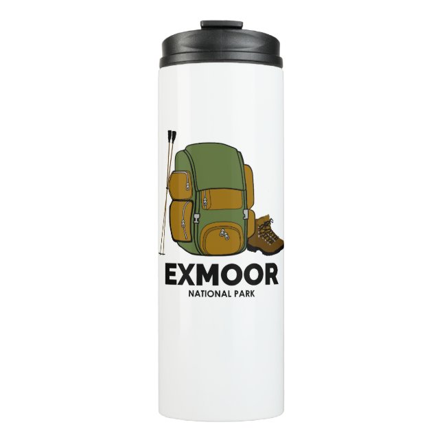 Exmoor National Park Backpack Thermal Tumbler (Front)