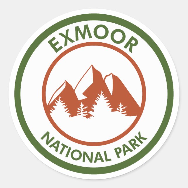 Exmoor National Park Classic Round Sticker (Front)