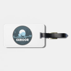 Exmoor National Park Deer Luggage Tag