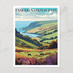 Exmoor National Park, England  Postcard