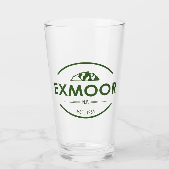 Exmoor National Park Glass (Front)