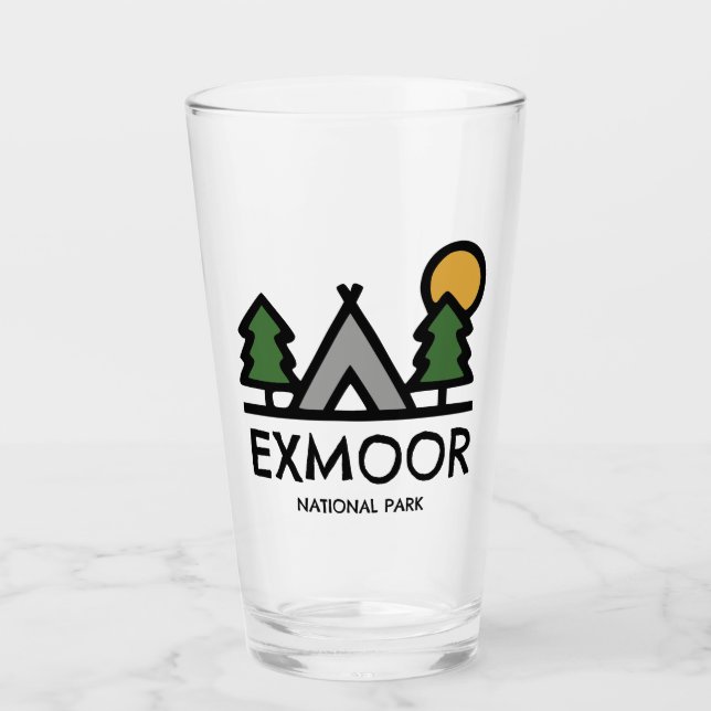 Exmoor National Park Glass (Front)