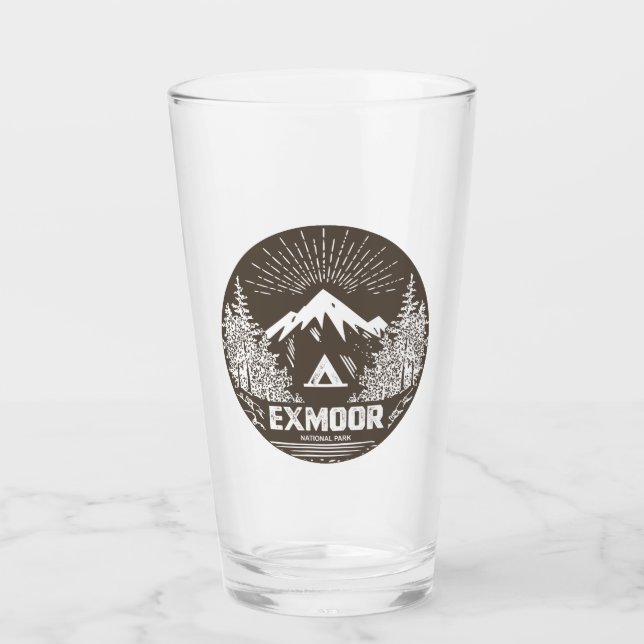 Exmoor National Park Glass (Front)