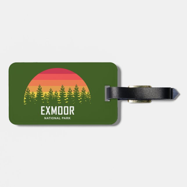 Exmoor National Park Luggage Tag (Back Horizontal)