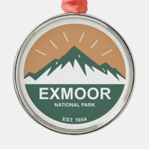 Exmoor National Park Metal Tree Decoration