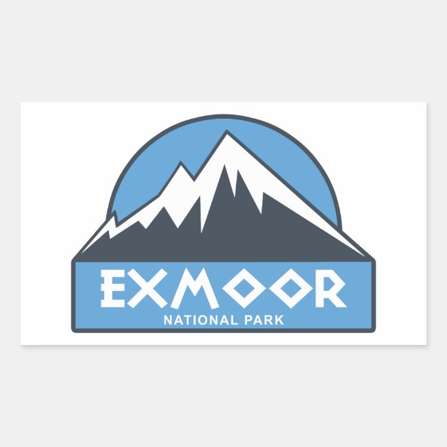 Exmoor National Park Rectangular Sticker (Front)
