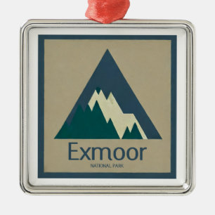 Exmoor National Park Rustic Metal Tree Decoration