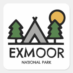 Exmoor National Park Square Sticker