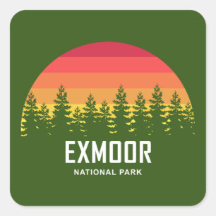 Exmoor National Park Square Sticker