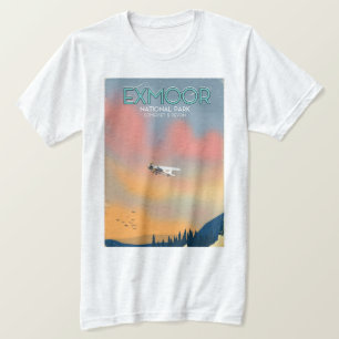 Exmoor National park vintage style travel poster T-Shirt