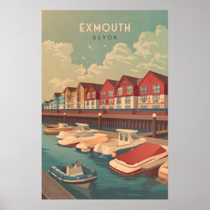 Exmouth Devon Travel Poster